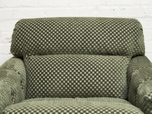 Load image into Gallery viewer, 1970’s Green Checker Vintage Chair
