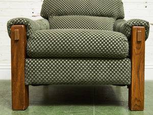 1970’s Green Checker Vintage Chair