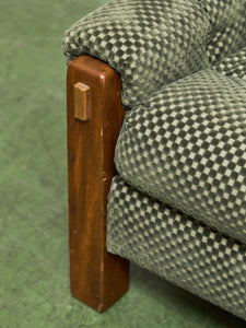 1970’s Green Checker Vintage Chair