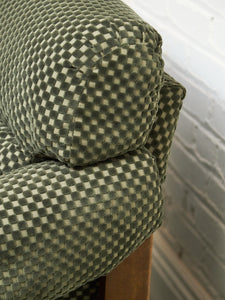 1970’s Green Checker Vintage Chair