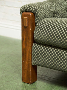 1970’s Green Checker Vintage Chair