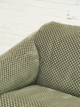 Load image into Gallery viewer, Danish Modern Checker Olive Club Chair
