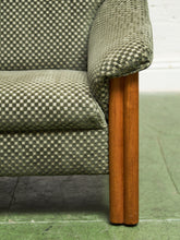 Load image into Gallery viewer, Danish Modern Checker Olive Club Chair
