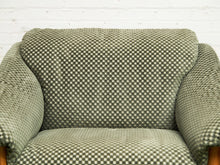 Load image into Gallery viewer, Danish Modern Checker Olive Club Chair
