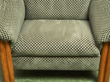 Load image into Gallery viewer, Danish Modern Checker Olive Club Chair
