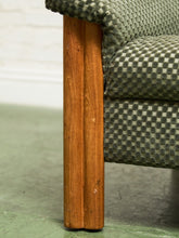 Load image into Gallery viewer, Danish Modern Checker Olive Club Chair
