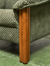 Load image into Gallery viewer, Danish Modern Checker Olive Club Chair
