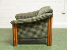 Load image into Gallery viewer, Danish Modern Checker Olive Club Chair
