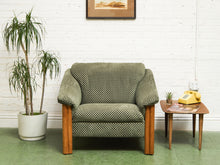 Load image into Gallery viewer, Danish Modern Checker Olive Club Chair

