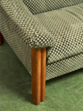 Load image into Gallery viewer, Danish Teak Lounge Checker Sofa
