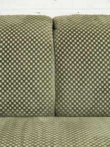 Danish Teak Lounge Checker Sofa