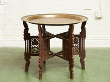 Load image into Gallery viewer, Persian Vintage Brass Top Coffee Table
