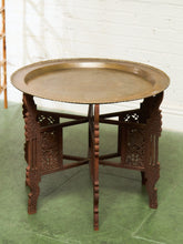 Load image into Gallery viewer, Persian Vintage Brass Top Coffee Table
