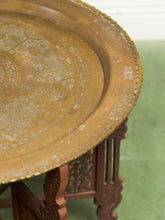 Load image into Gallery viewer, Persian Vintage Brass Top Coffee Table
