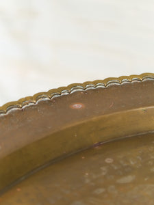 Persian Vintage Brass Top Coffee Table