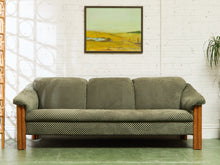 Load image into Gallery viewer, Large Danish Teak Lounge Checker Sofa
