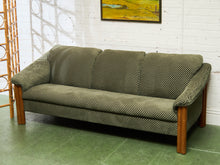 Load image into Gallery viewer, Large Danish Teak Lounge Checker Sofa
