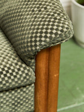 Load image into Gallery viewer, Large Danish Teak Lounge Checker Sofa
