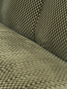 Large Danish Teak Lounge Checker Sofa