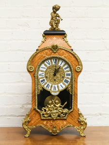 Franz Hermle & Sons Marquetry Clock Mantel for Tiffany and Co.
