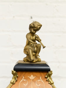 Franz Hermle & Sons Marquetry Clock Mantel for Tiffany and Co.