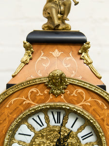 Franz Hermle & Sons Marquetry Clock Mantel for Tiffany and Co.