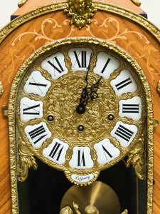 Franz Hermle & Sons Marquetry Clock Mantel for Tiffany and Co.