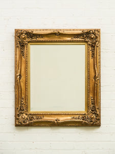 Ornate Gold Rectangle French Mirror