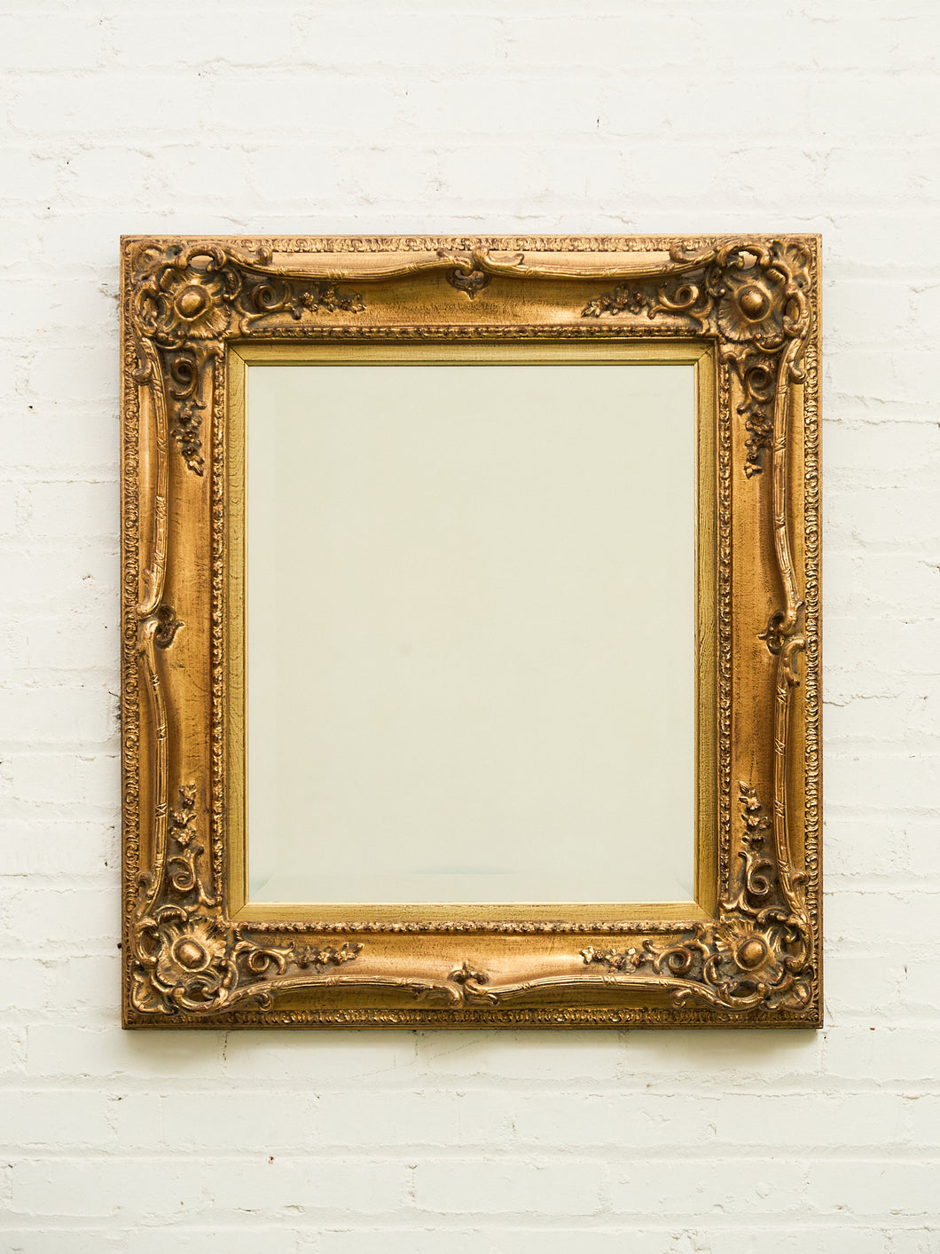 Ornate Gold Rectangle French Mirror