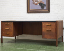 Load image into Gallery viewer, Walnut Executive Desk with Formica Top as Found
