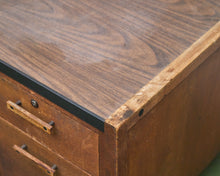 Load image into Gallery viewer, Walnut Executive Desk with Formica Top as Found

