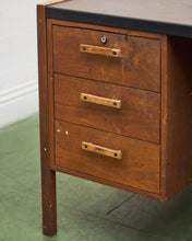 Load image into Gallery viewer, Walnut Executive Desk with Formica Top as Found
