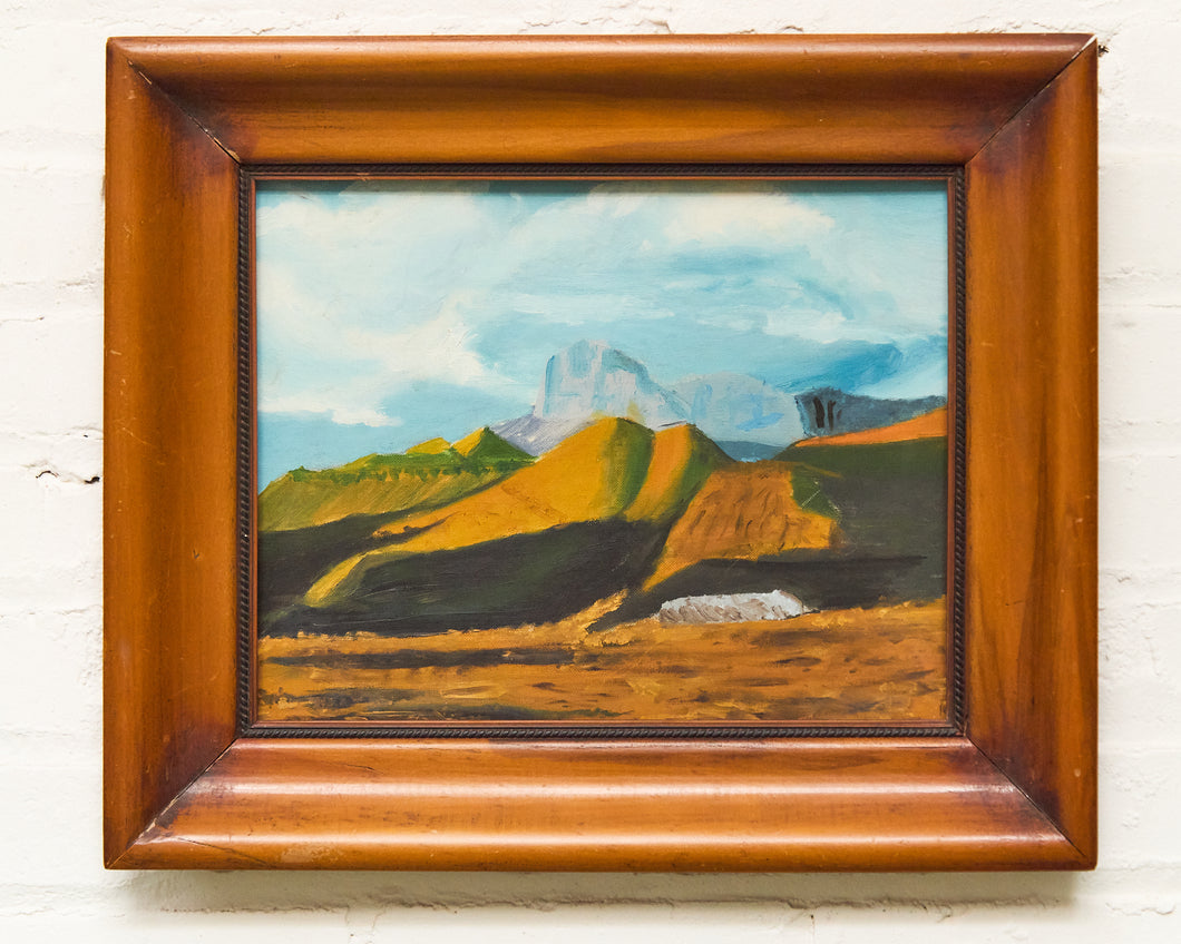 Golden Hills Beneath the Peaks