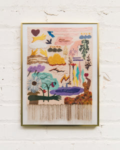 Dreamscape in Thread and Color Print