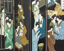 Load image into Gallery viewer, Japanese Golden Geisha Screen Room Divider
