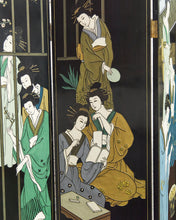 Load image into Gallery viewer, Japanese Golden Geisha Screen Room Divider

