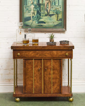 Load image into Gallery viewer, Mid-Century Modern Burl Wood Bar Cart by Weiman
