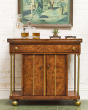 Load image into Gallery viewer, Mid-Century Modern Burl Wood Bar Cart by Weiman

