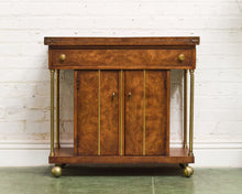Load image into Gallery viewer, Mid-Century Modern Burl Wood Bar Cart by Weiman
