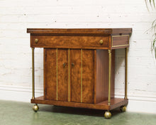 Load image into Gallery viewer, Mid-Century Modern Burl Wood Bar Cart by Weiman
