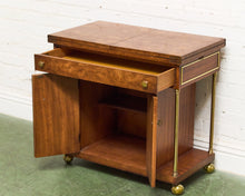 Load image into Gallery viewer, Mid-Century Modern Burl Wood Bar Cart by Weiman
