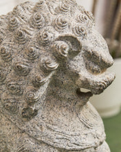 Load image into Gallery viewer, Vintage Chinese Granite Carved Foo Dog Garden Statue
