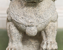 Load image into Gallery viewer, Vintage Chinese Granite Carved Foo Dog Garden Statue
