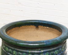 Load image into Gallery viewer, Large Chinese Turquoise-Glazed Jardinière, Ming Dynasty Planter
