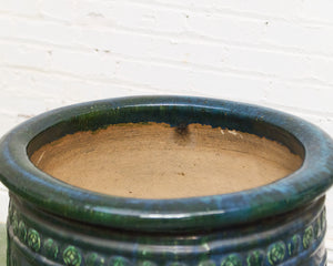 Large Chinese Turquoise-Glazed Jardinière, Ming Dynasty Planter