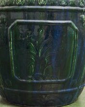 Load image into Gallery viewer, Large Chinese Turquoise-Glazed Jardinière, Ming Dynasty Planter
