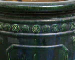 Large Chinese Turquoise-Glazed Jardinière, Ming Dynasty Planter