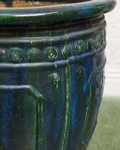 Load image into Gallery viewer, Large Chinese Turquoise-Glazed Jardinière, Ming Dynasty Planter
