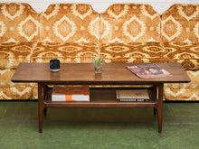 Load image into Gallery viewer, Walnut Rustic Mid Century Coffee Table
