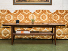 Load image into Gallery viewer, Walnut Rustic Mid Century Coffee Table
